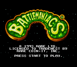 Battletoads in Battlemaniacs (USA) (Beta) Title Screen